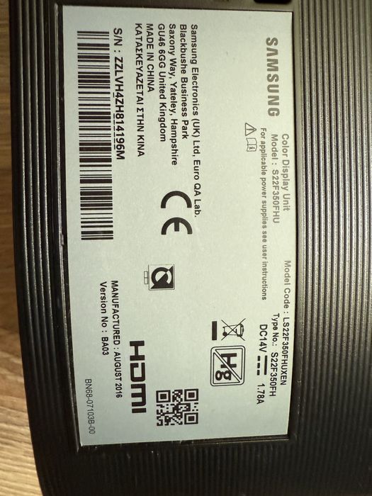 Monitor samsung 22 cale