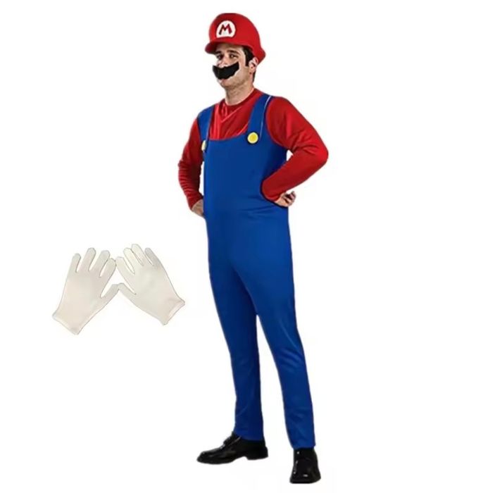 Kostium Super Mario Bros – rozmiar L - Nowy!