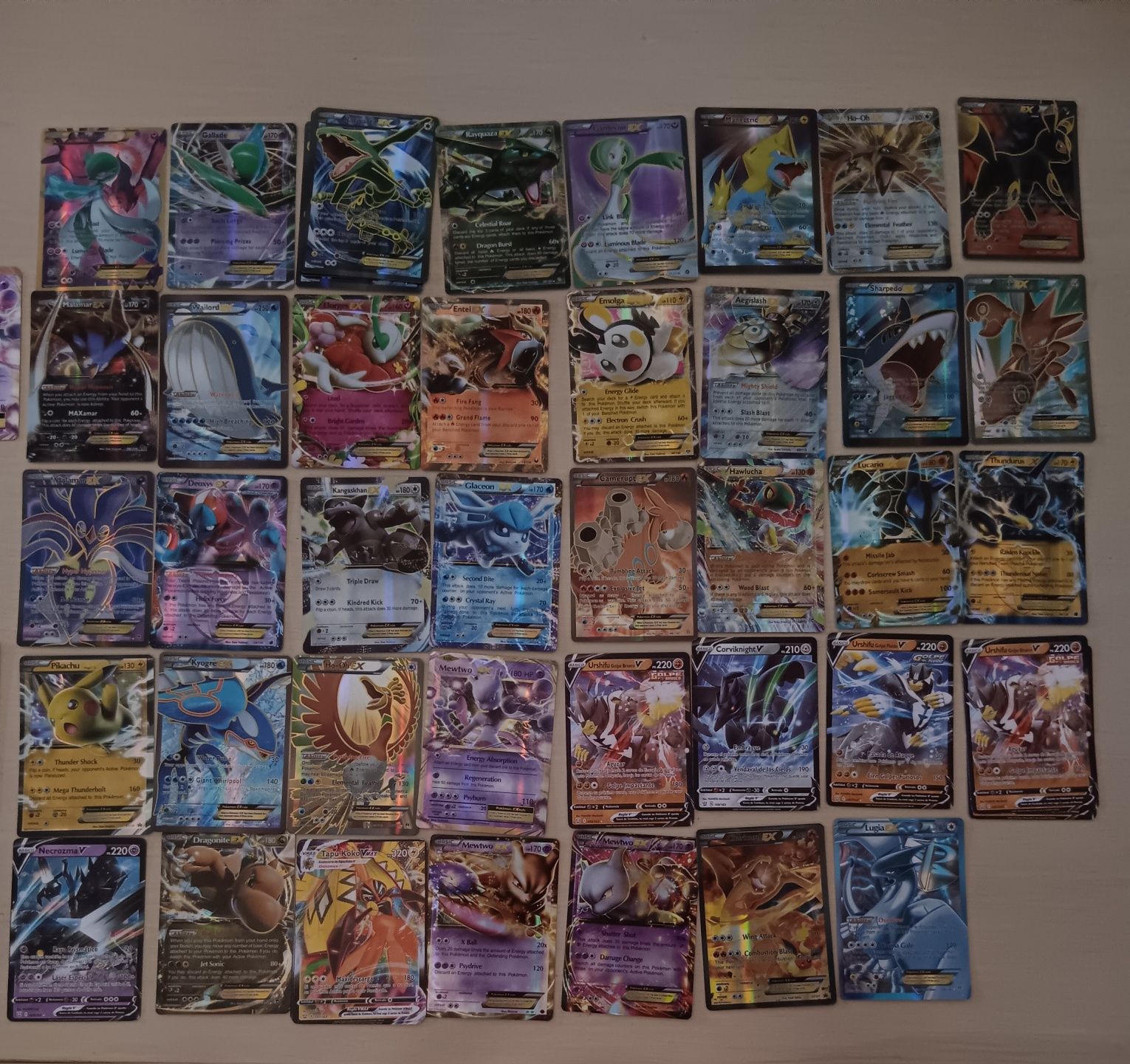 Cartas Pokémon EX, V & Vmax