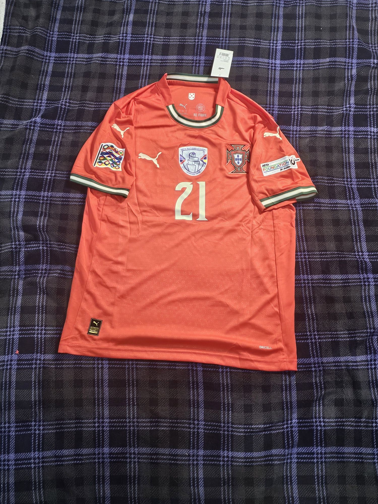 Liga das Nações Portugal 2025 equipamento principal X Diogo Jota #21