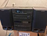 Aparelhagem sony duplo deck e cds