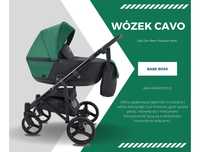 Wózek Dziecięcy Cavo Premium zestaw 4w1 Fotelik + Baza Isofix Dodatki