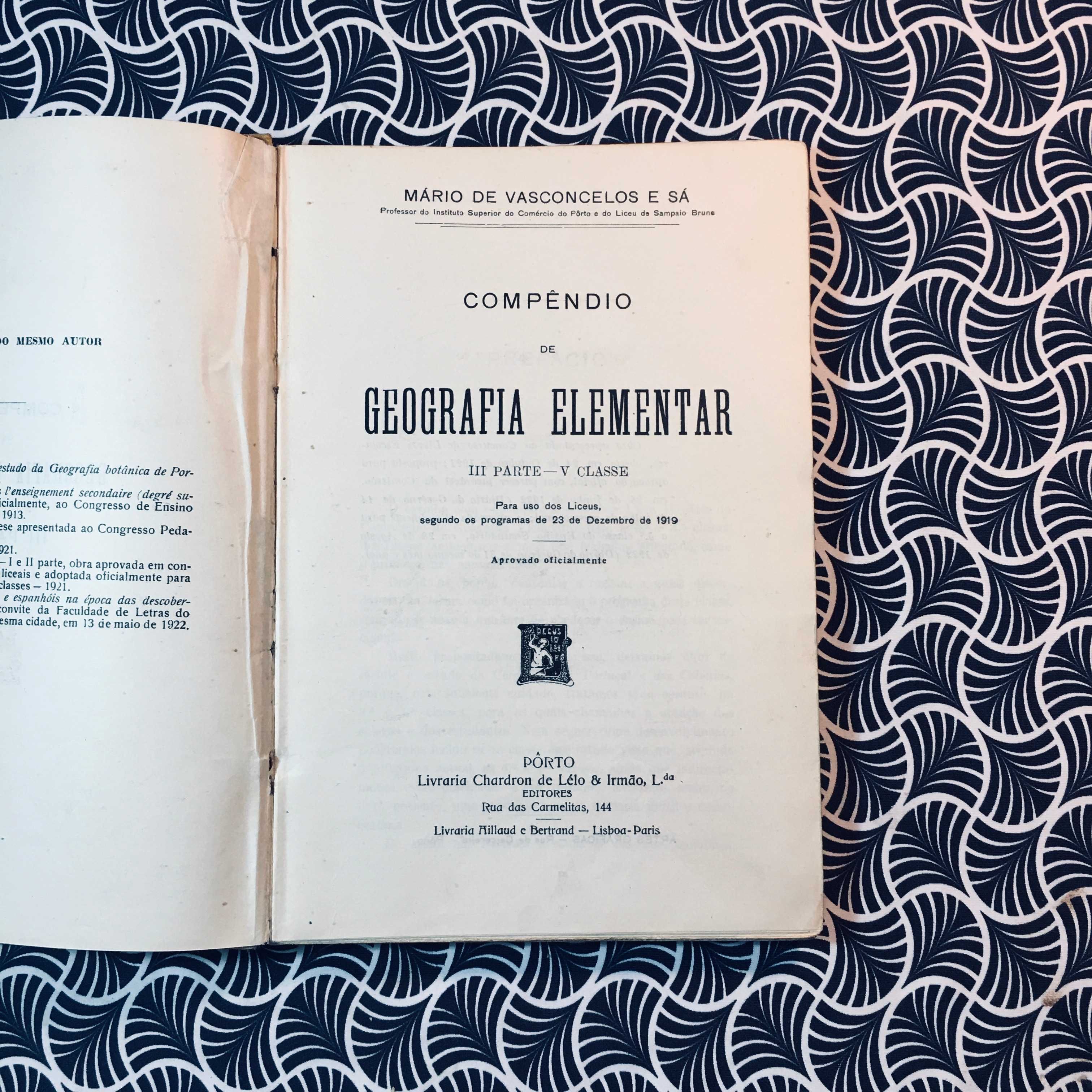 Compêndio de Geografia Elementar - Mário Vasconcellos e Sá