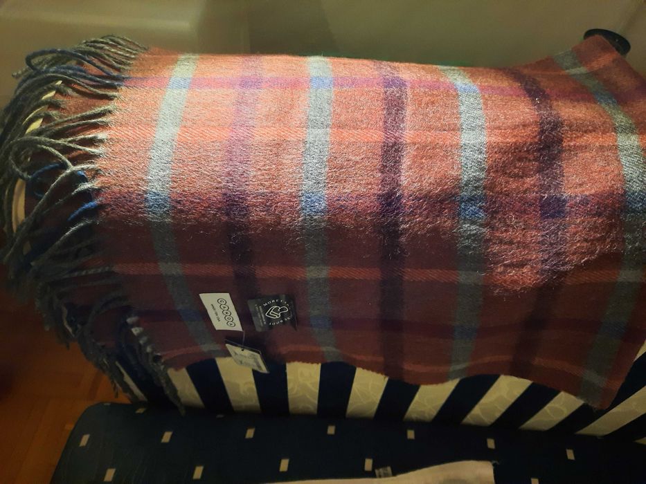 Szalik w kratę/krata/szal