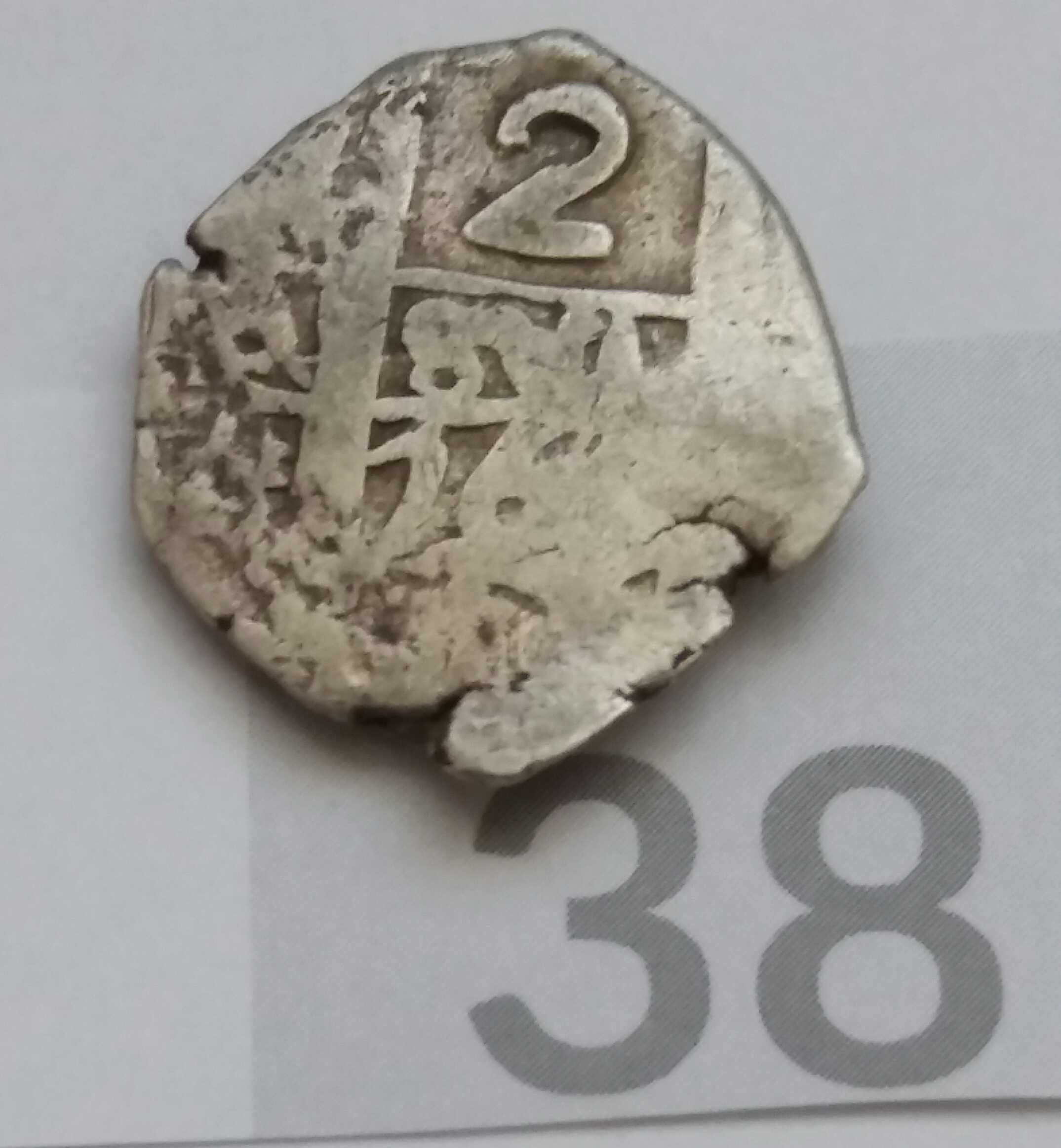 D, ,, stara moneta 2 reale 1764 Bolivia kolonie starocie wyprzedaż