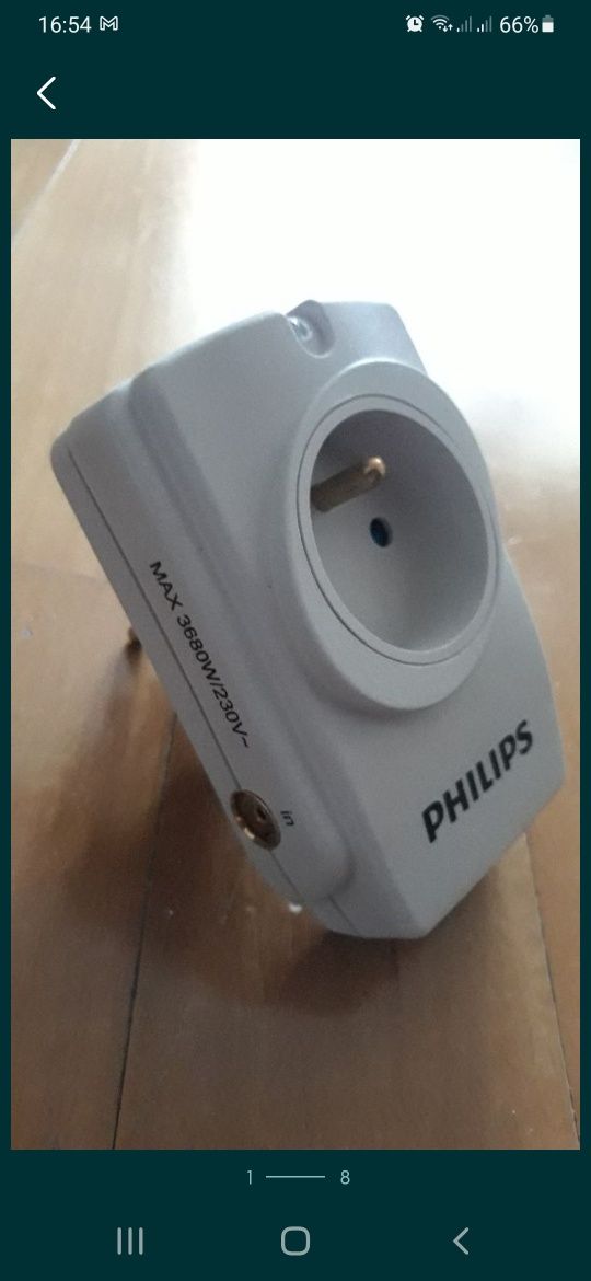 Filtr przeciwprzepięciowy zasilania i anteny TV, Philips