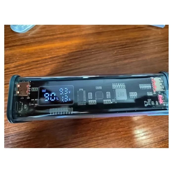 Корпус повербанку прозрачный 8х18650, QC, 22,5w, швидка зарядка