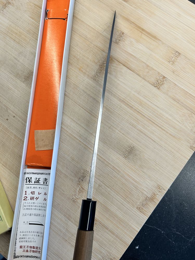 Yanagiba27 cm kuta stal weglowa hagane