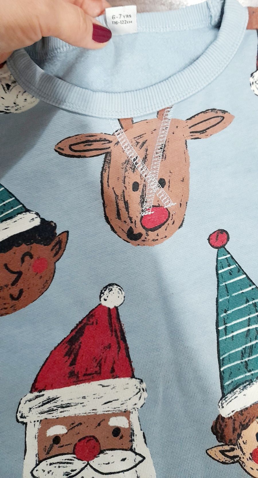 Świąteczna bluza dla dziecka rozmiar 116-122
