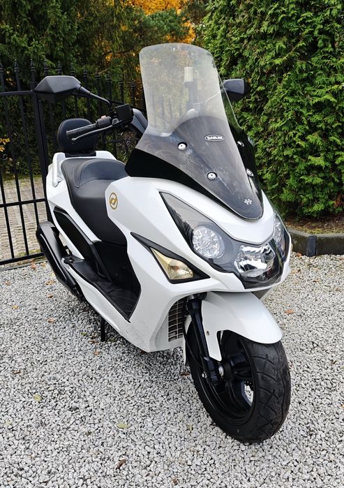 Skuter Daelim S300 11 tys.km 2016r. Keyless! Wtrysk LED Biała perła!