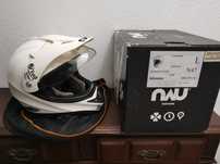 Capacete Cross - Nau N47 Dominator Branco Tam L