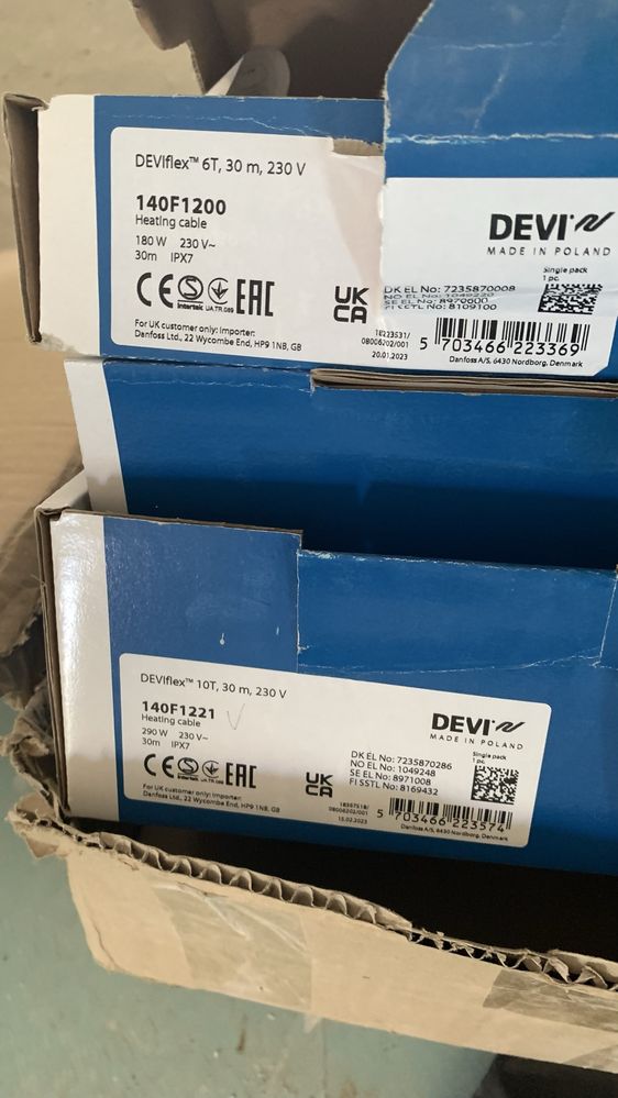 Kable grzewcze devi  devicell