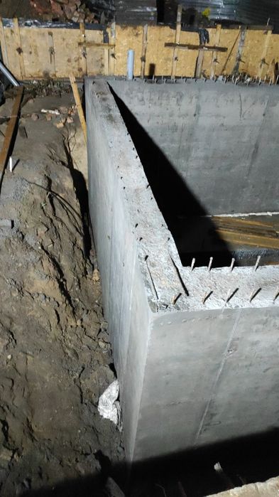 Бетонные работы, Фундамент, Отмостка, Подпорная стена.