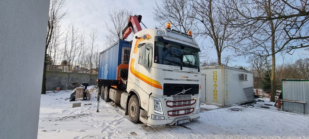 Usługi transportowe transport  HDS dźwig , montaż konter ładowarka
