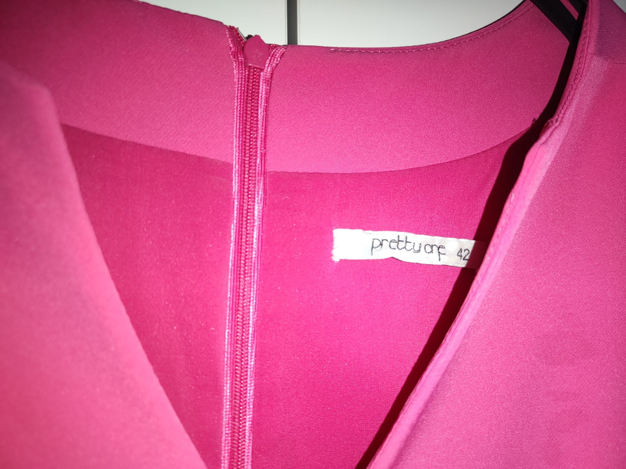 Pretty one Sukienka elegancka koktajlowa kieszenie r.42 ślub komunia