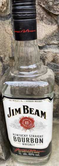 Пустые бутылки Jim Beam виски JP.Chenet вино