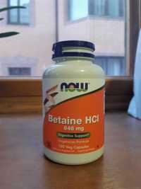 Betain HCI Now Foods Бетаїн Бетаин