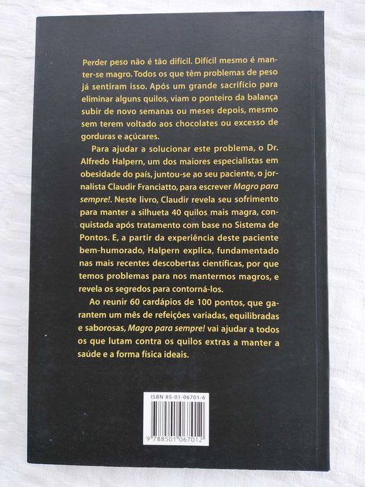 Livro Magro Para Sempre.