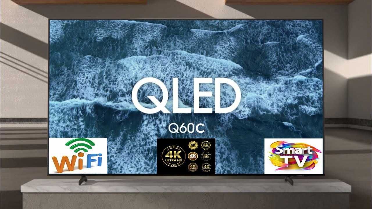 TV QLED New 2023 Samsung 50" QE50Q60C & 55" QE55Q60C Wi-Fi 5GHz 3100Hz