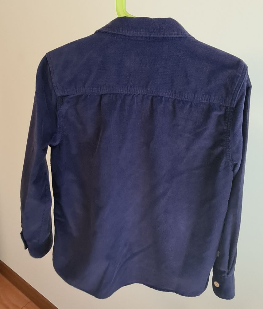 Camisa Bombazine azul escura Zara 6 anos