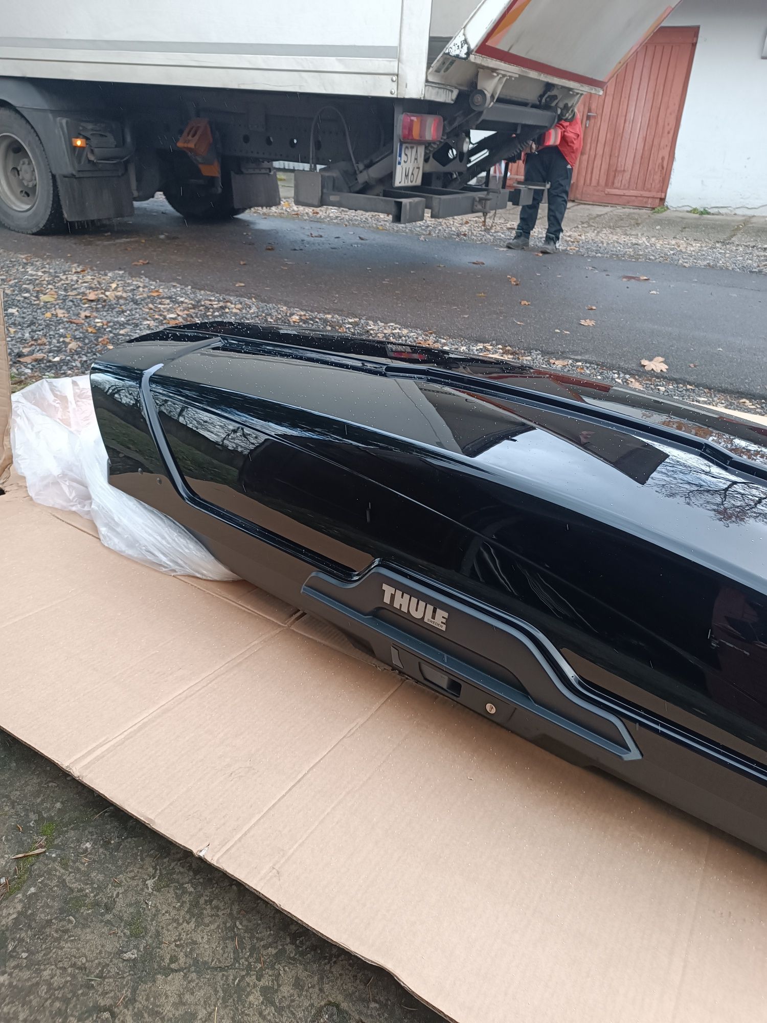 box bagażnik dachowy Thule wypożyczę boxy wynajem sup rowerowe hak