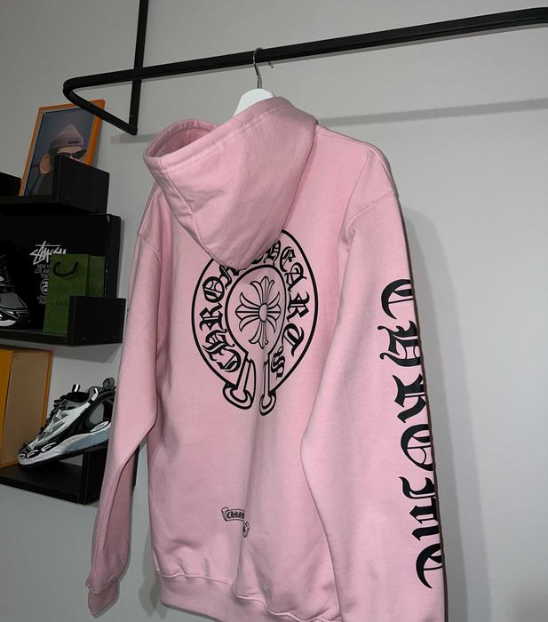 Худі Chrome Hearts рожевого кольору