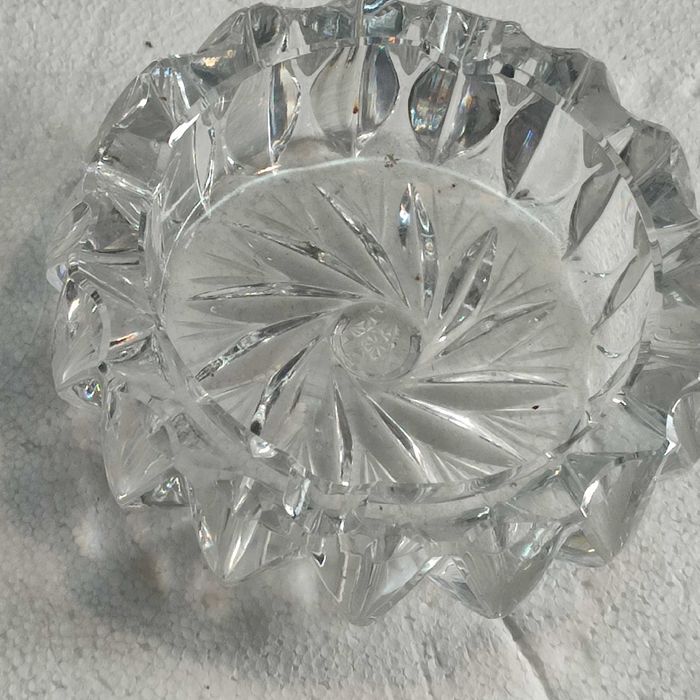 papierośnica kryształowa duża