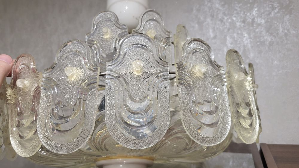 Люстра под хрусталь (пластик) времен СССР