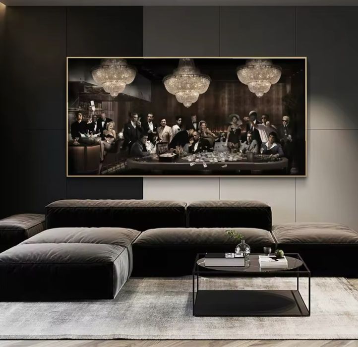 Картина класична godfather scarface настінна велика мафія