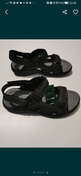 Sandały Męskie Lascape 2 W 1 z Odpinanym Paskiem z Tyłu Lekkie Wygodne