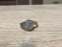 Srebrny pierścionek z cyrkoniami 17 mm OKAZJA srebro !