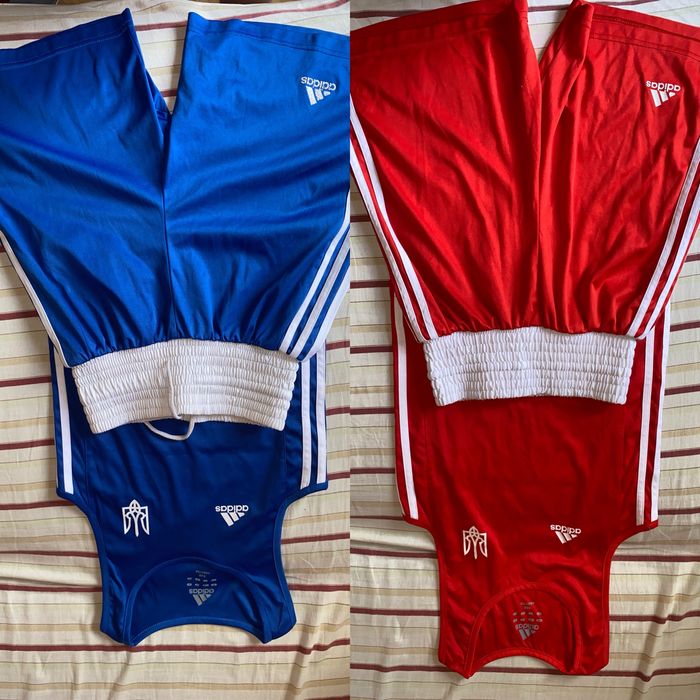 Боксерська форма Adidas XXS комплект червона та синя