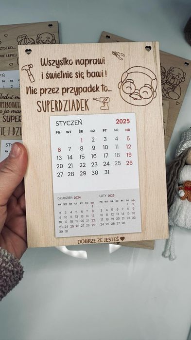 Kalendarz na dzień babci i dziadka Prezent