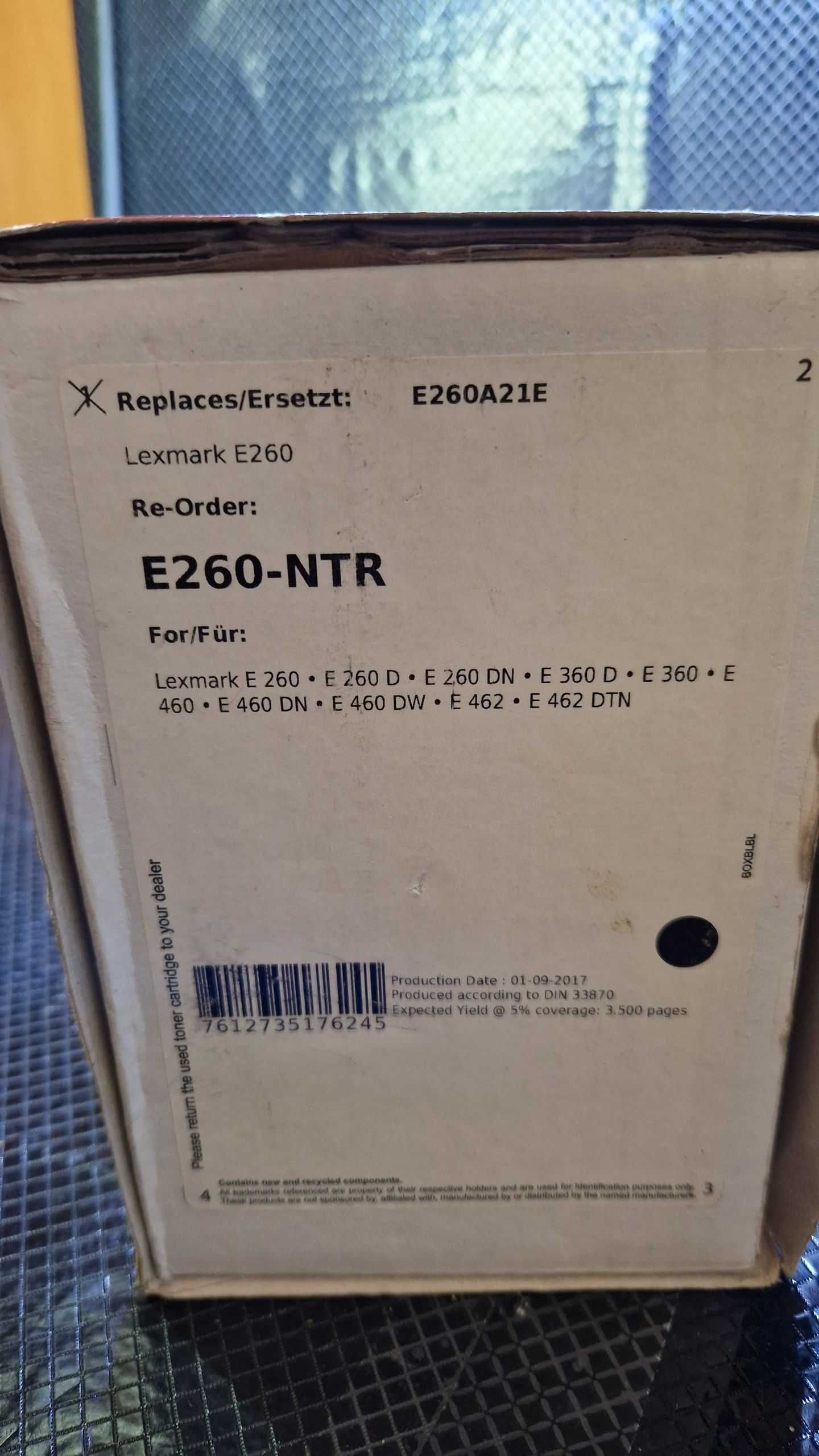 Toner do Lexmark E260/360/460
