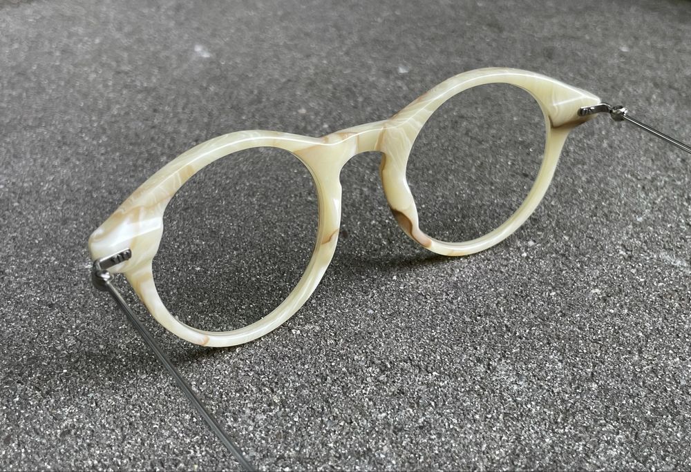 Luksusowe okulary Sirene - ręcznie wykonane, zauszniki ze srebra, nowe