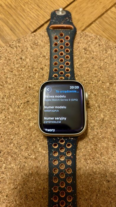 Apple Watch S9 GPS 45mm Starlight Aluminium + pasek Nike+ jak nowy!