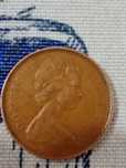 1 x Moeda Libra 2 New Pence 1975 Rara