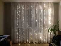 Lampki led swiateczne girlanda kurtyna