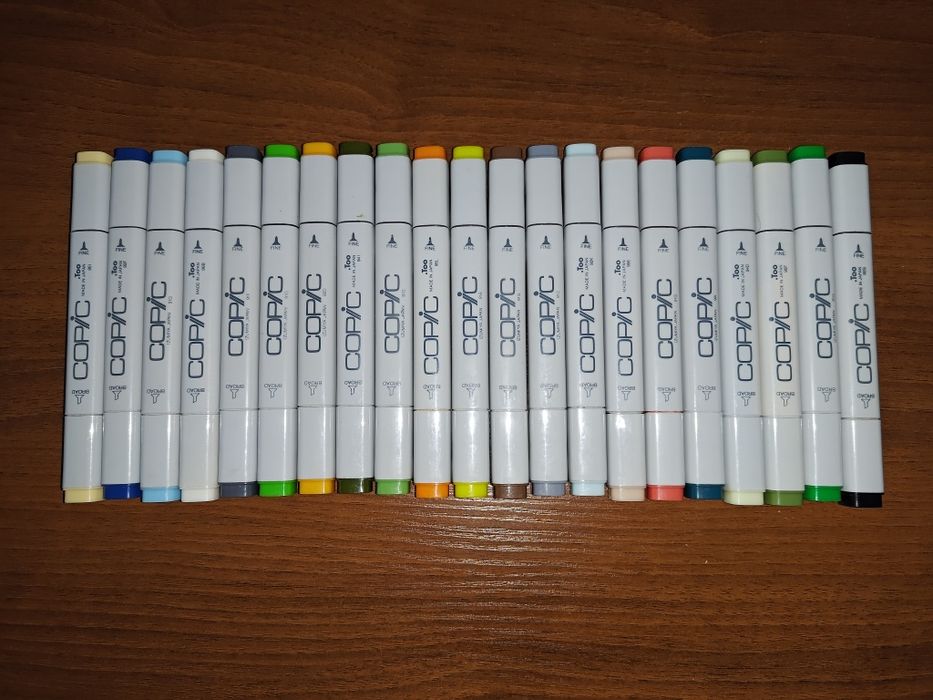 Komplet markowych profesjonalnych markerów COPIC Japan