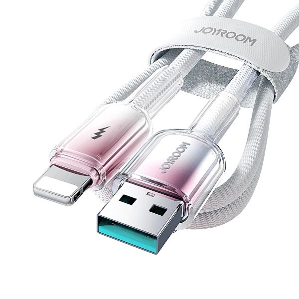 Kabel Joyroom S-A42 Crystal-Clear Series 3A USB-A - Lightning 1,2m - b