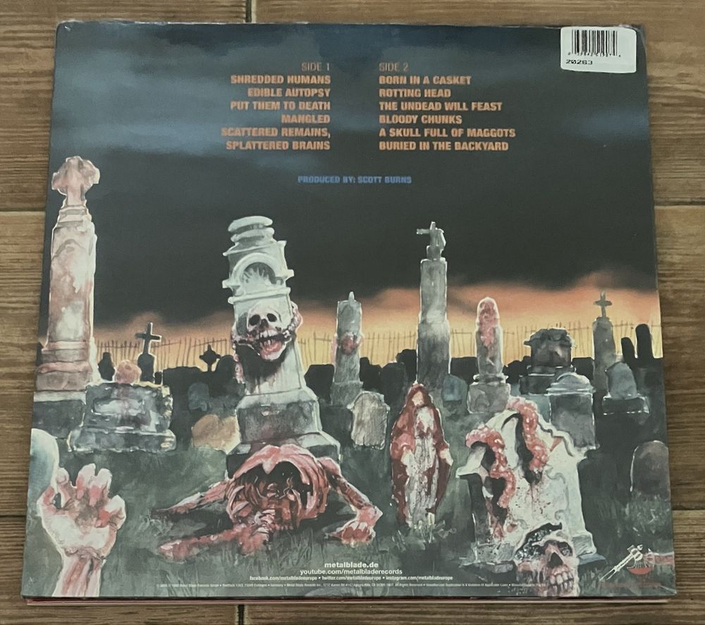 Cannibal Corpse - Eaten Back to Life LP Blue Green & Red Splatter