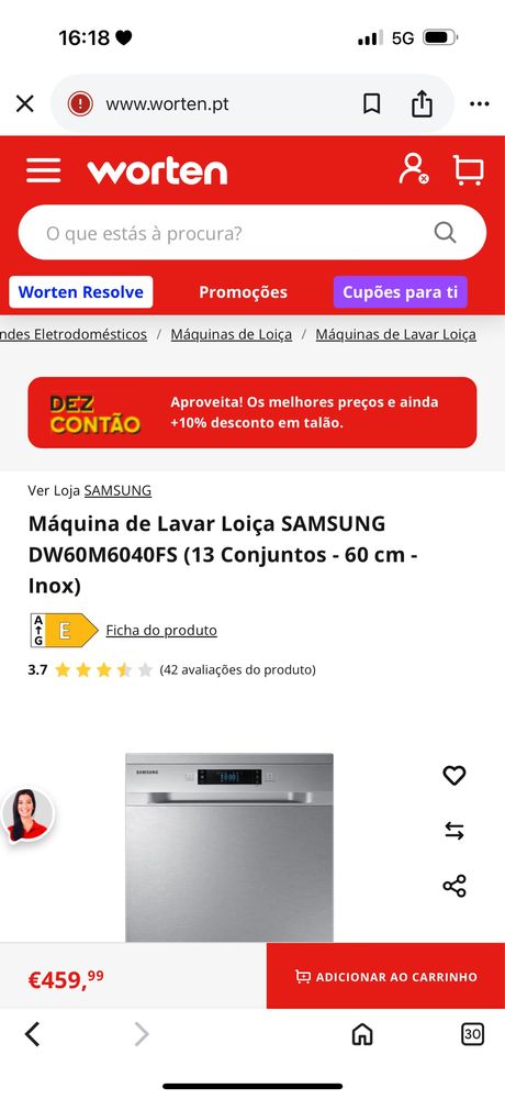 Vendo maquina lavar loica samsung