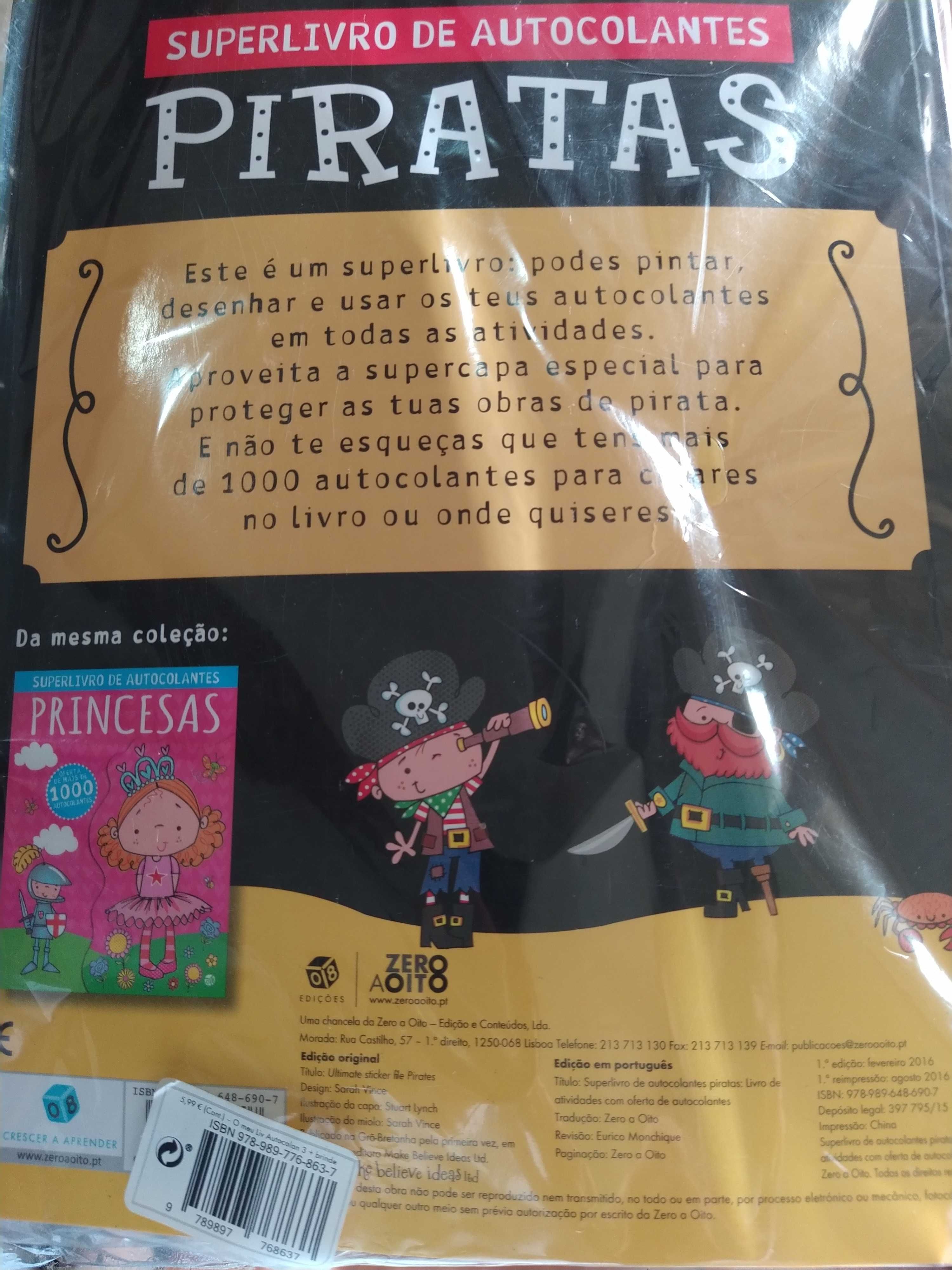 Revista Os Piratas  com mais de 1000 autocolantes