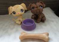 Littlest Pet Shop LPS pies buldog francuski #879, piesek labrador #268
