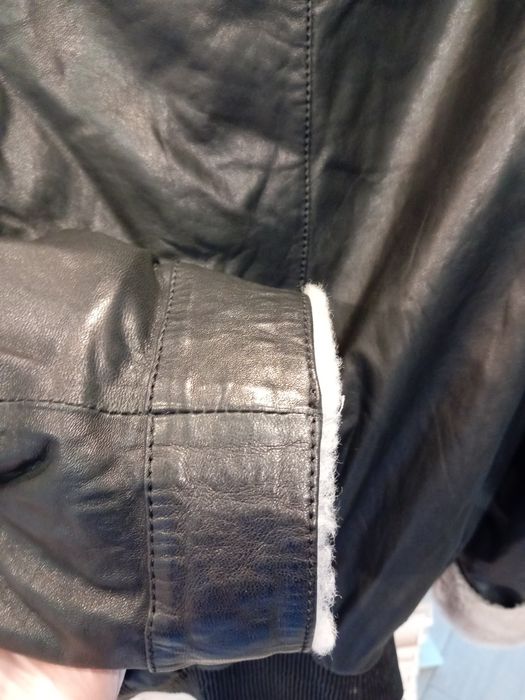 Куртка шкіряна чоловіча, модель авіатор