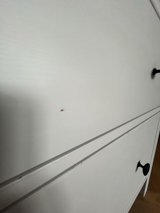 Łózko hemes biale+komoda hemnes