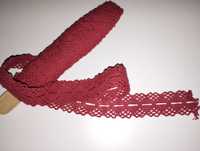 Tasiemka bawełniana czerwona 2cm x 3m