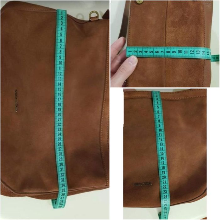 Сумка хобо marc o'polo оригінал натуральна шкіра, замша тоут