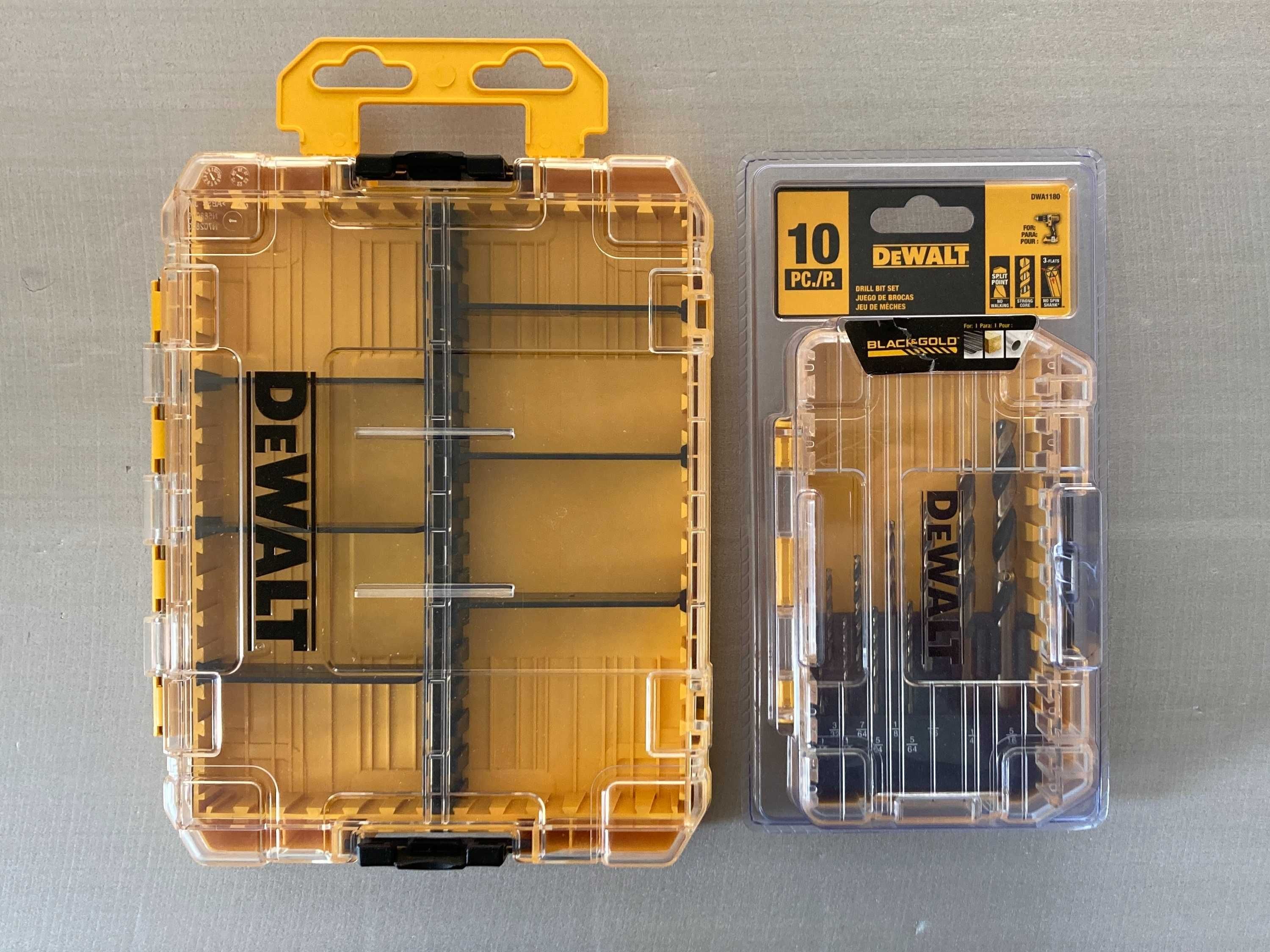 DeWalt ToughCase Органайзер Набір сверл по металу Ударна стамеска Ніж