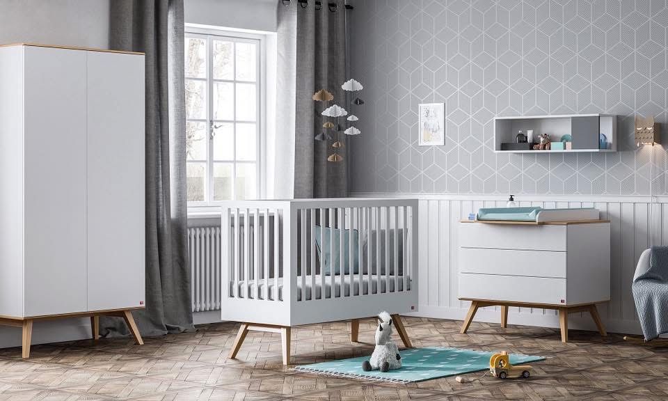 Komplet mebli dziecięcych VOX baby Mitra. Łóżeczko, przewijak, szafa